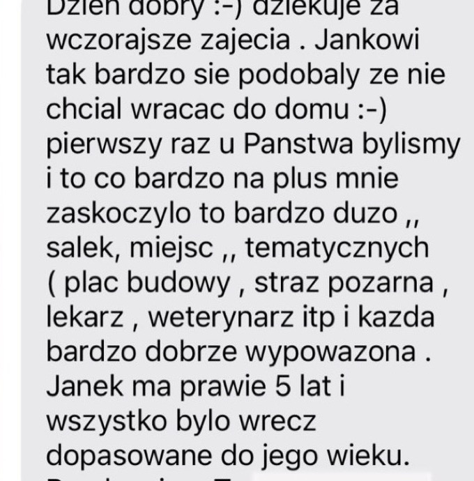 Opinia rodzica — mama Janka